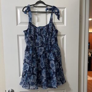 American Eagle Outfitters Navy Floral Mini Dress